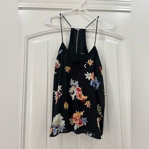 Black Floral Top